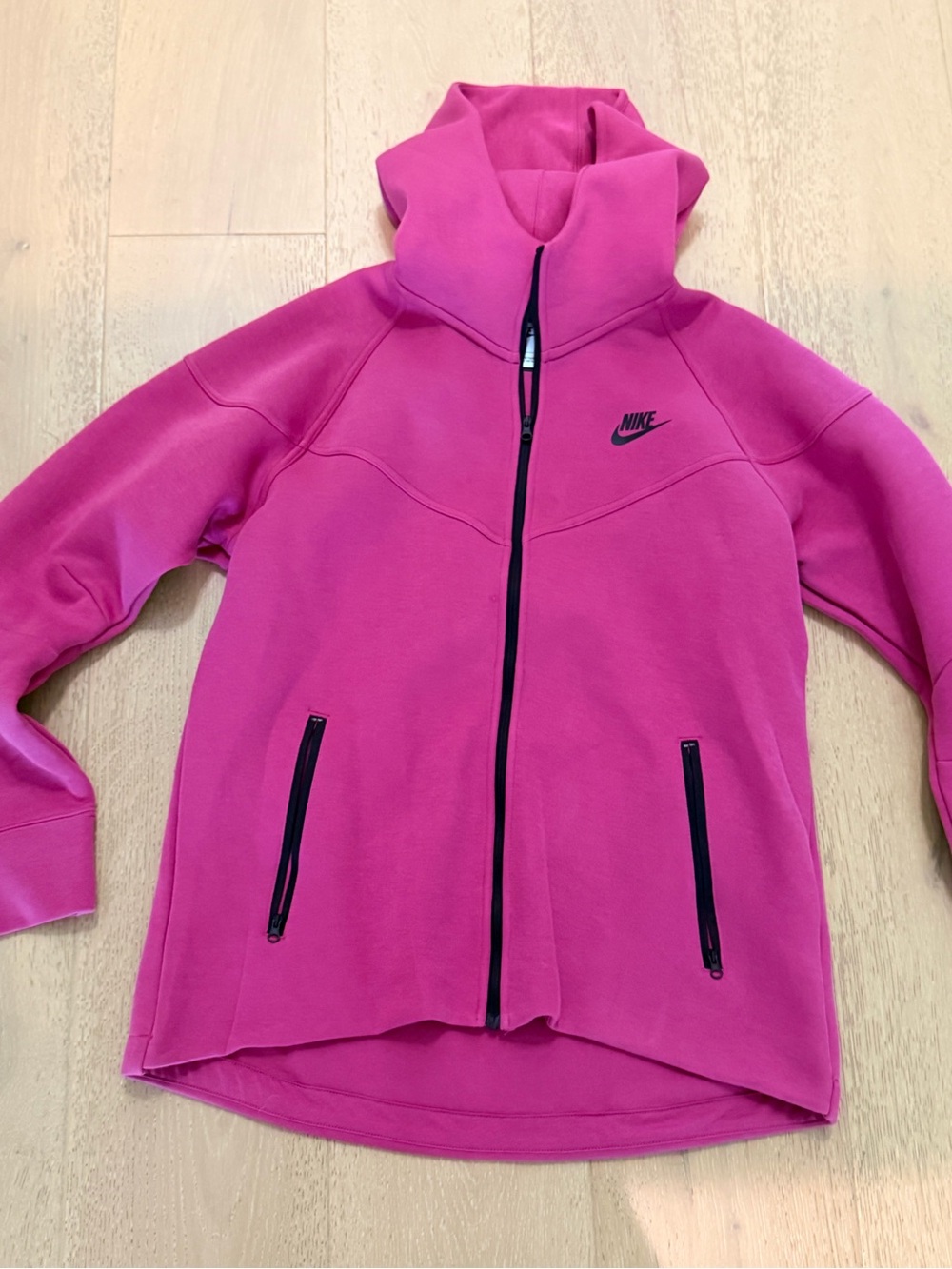 Nike Women's Hot Pink Zip-Up Bomber Jacket